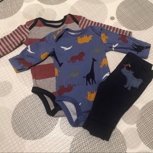 Carter's Baby Boys 3-Piece Bodysuits and Pants Set